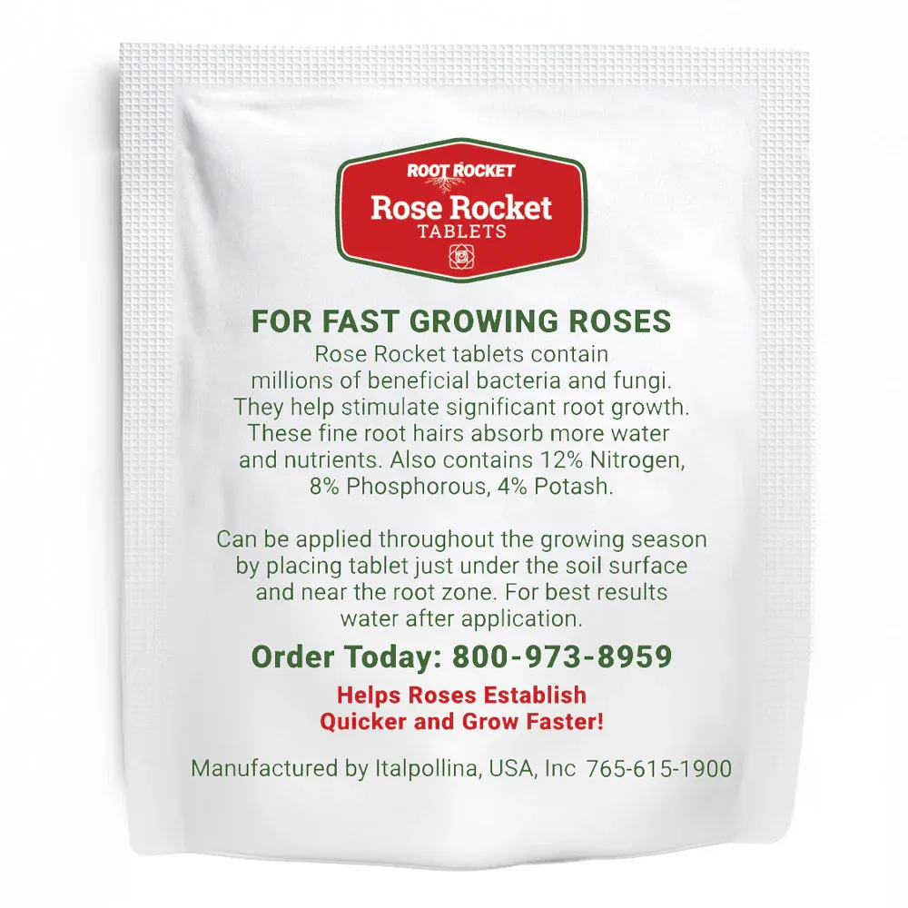 Root Rocket® Rose Fertilizer Tablets - Slow-Release Nutrient Formula 1