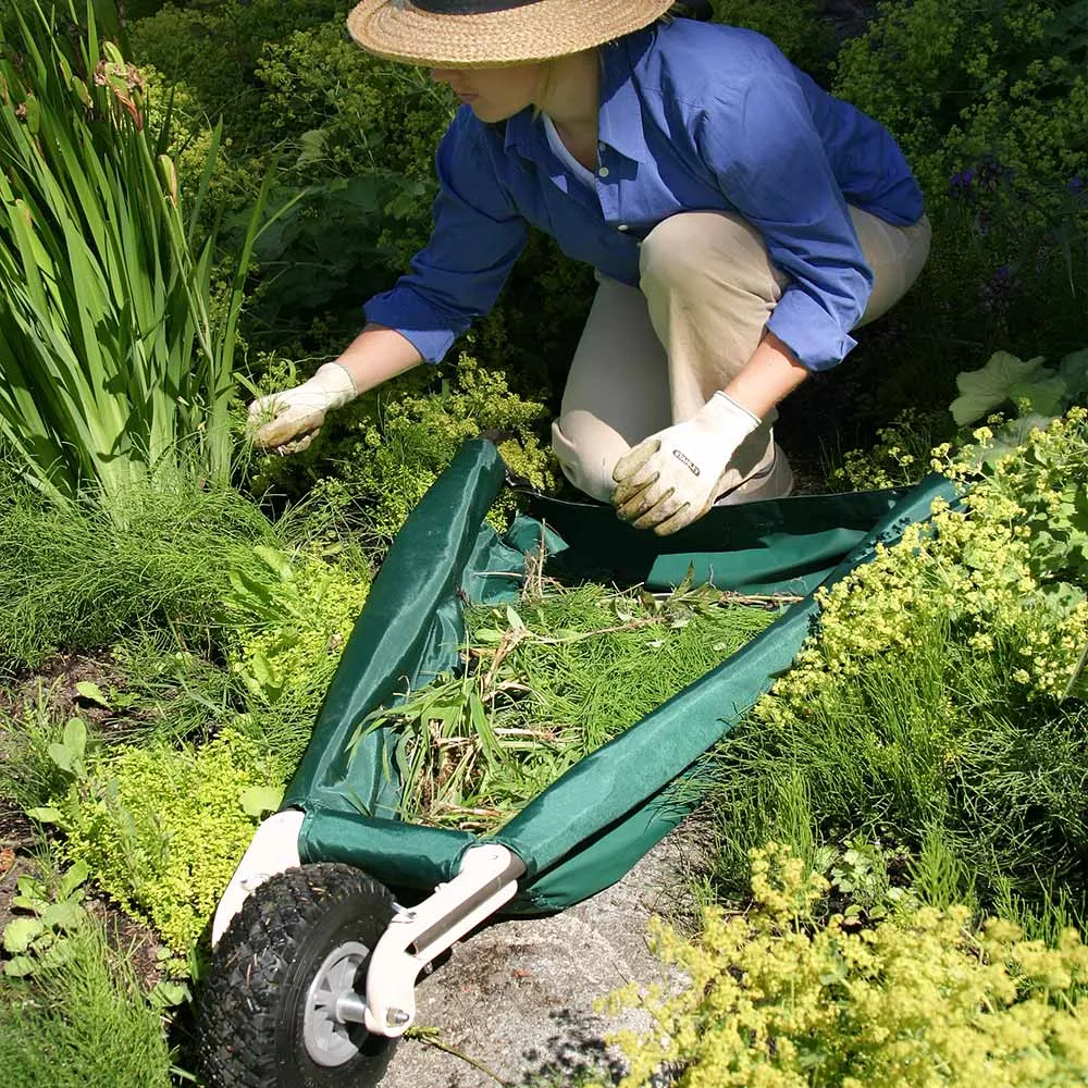 WheelEasy Collapsible Folding Wheelbarrow for Garden and Yard Maintenance 1