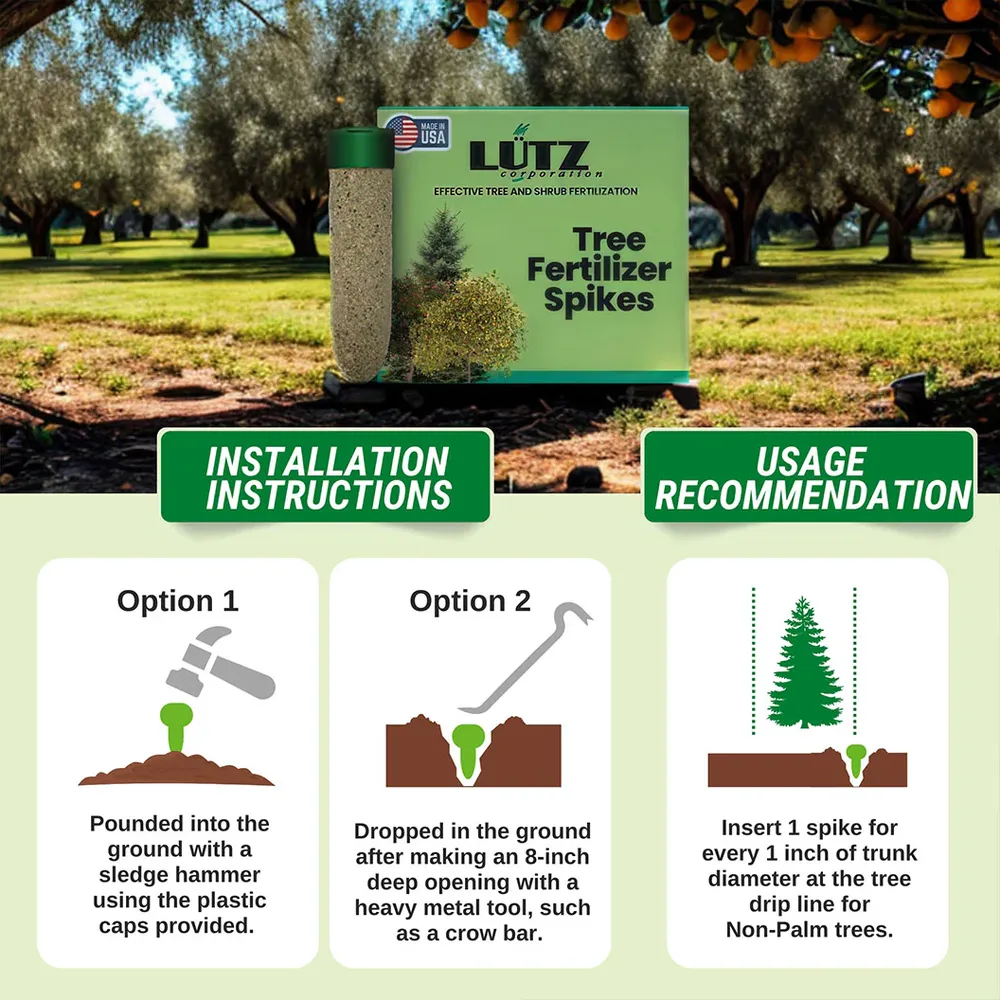 Lutz Ultra Citrus Fertilizer Spikes - Slow-Release Root Zone Plant Food 3