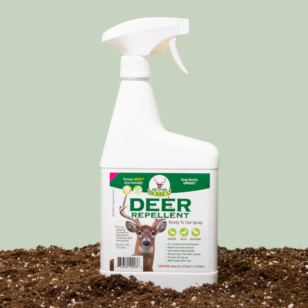 Bobbex Deer Repellent Formula - Professional Grade Plant Protection Spray