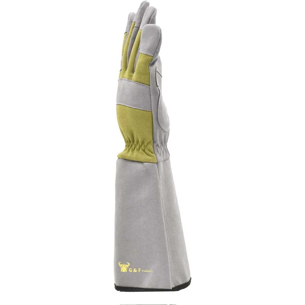 Men's Long Sleeve Gardening Gloves - Thorn Resistant Protective Gauntlets