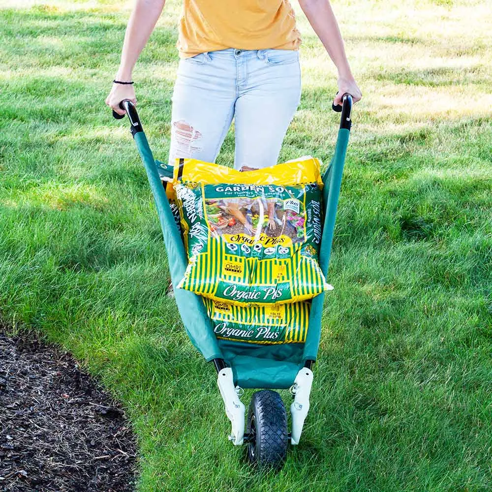 WheelEasy Collapsible Folding Wheelbarrow for Garden and Yard Maintenance 3