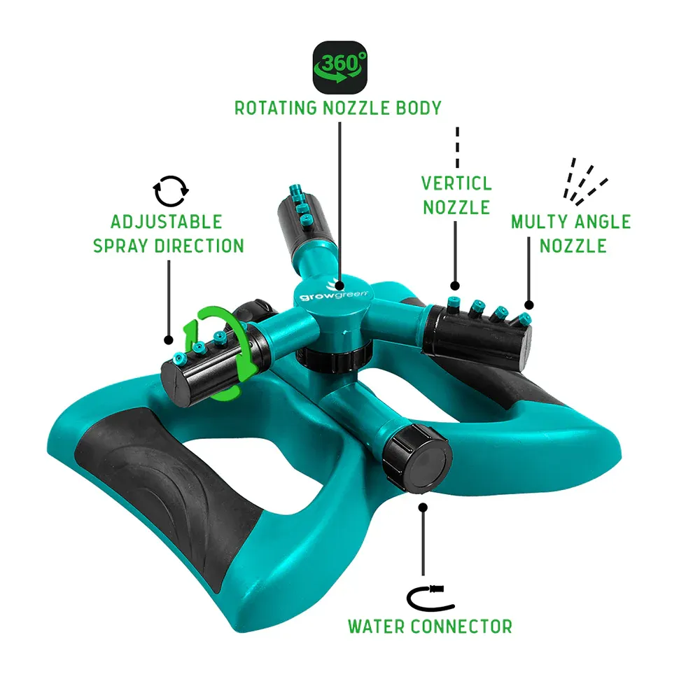 360-Degree Rotating Lawn Sprinkler for Garden and Yard Irrigation 2