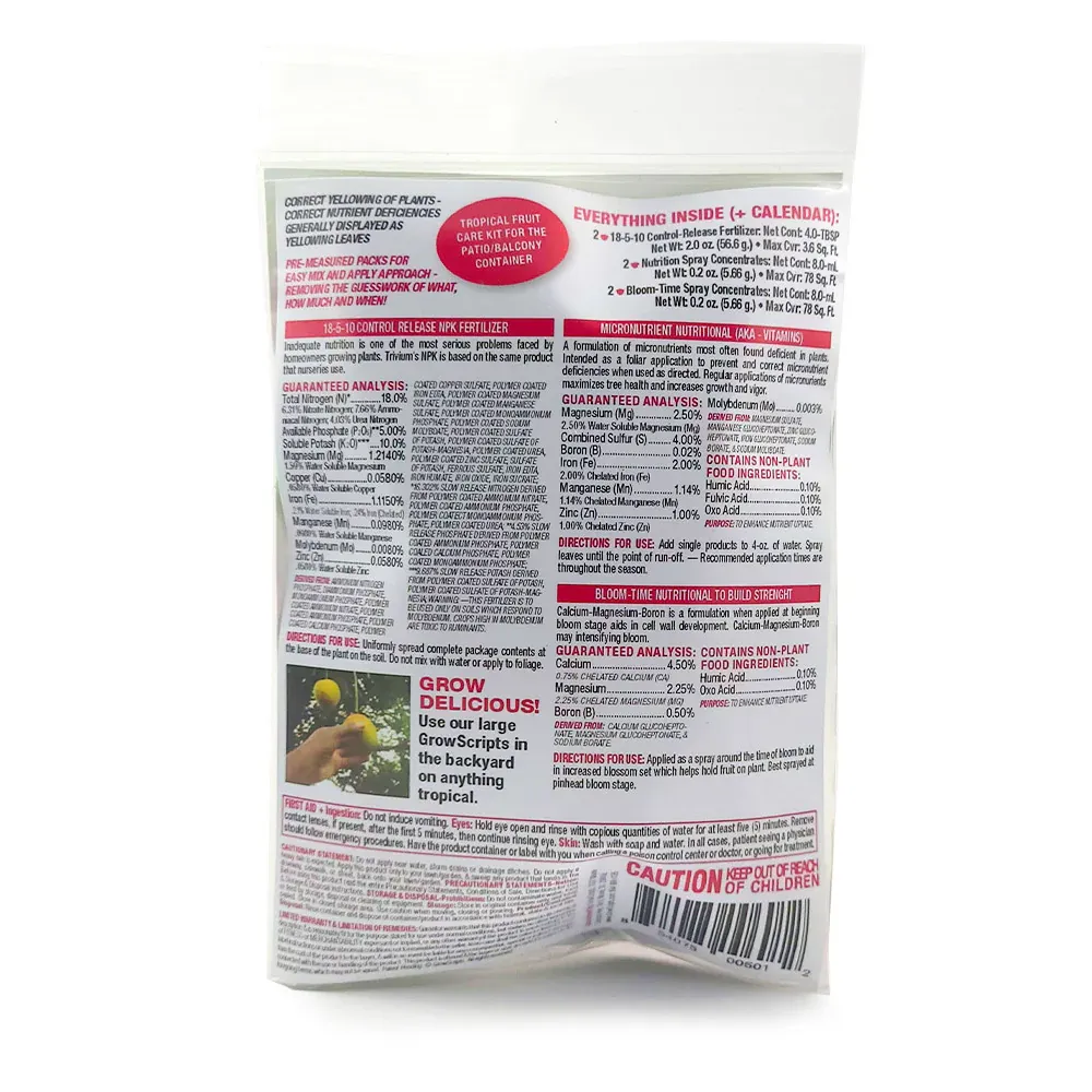 Tropical Fruit Tree Care Kit - Complete Nutrient and Soil Management System 1