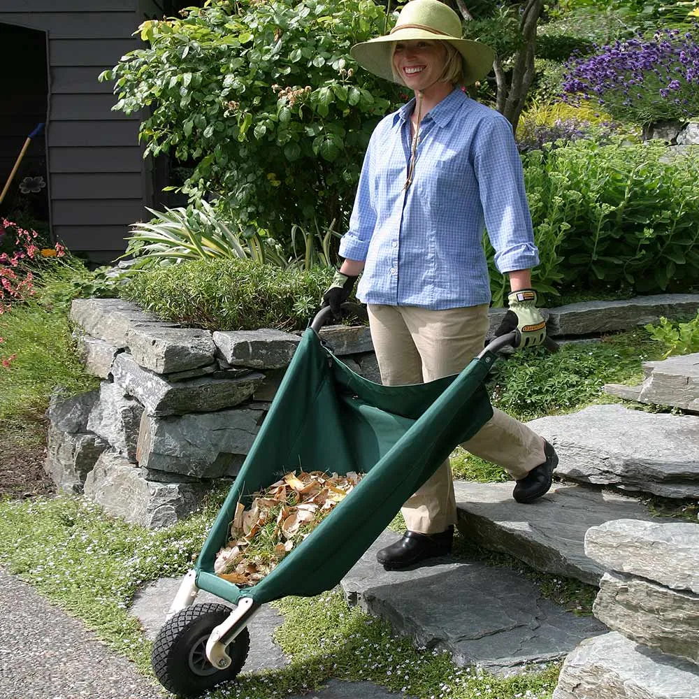 WheelEasy Collapsible Folding Wheelbarrow for Garden and Yard Maintenance 5