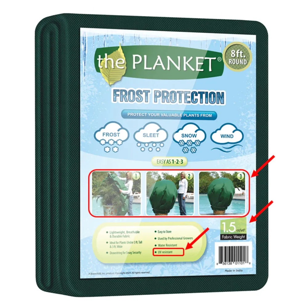 8ft Round Plant Frost Protection Cover - Cold Weather Garden Shield 3