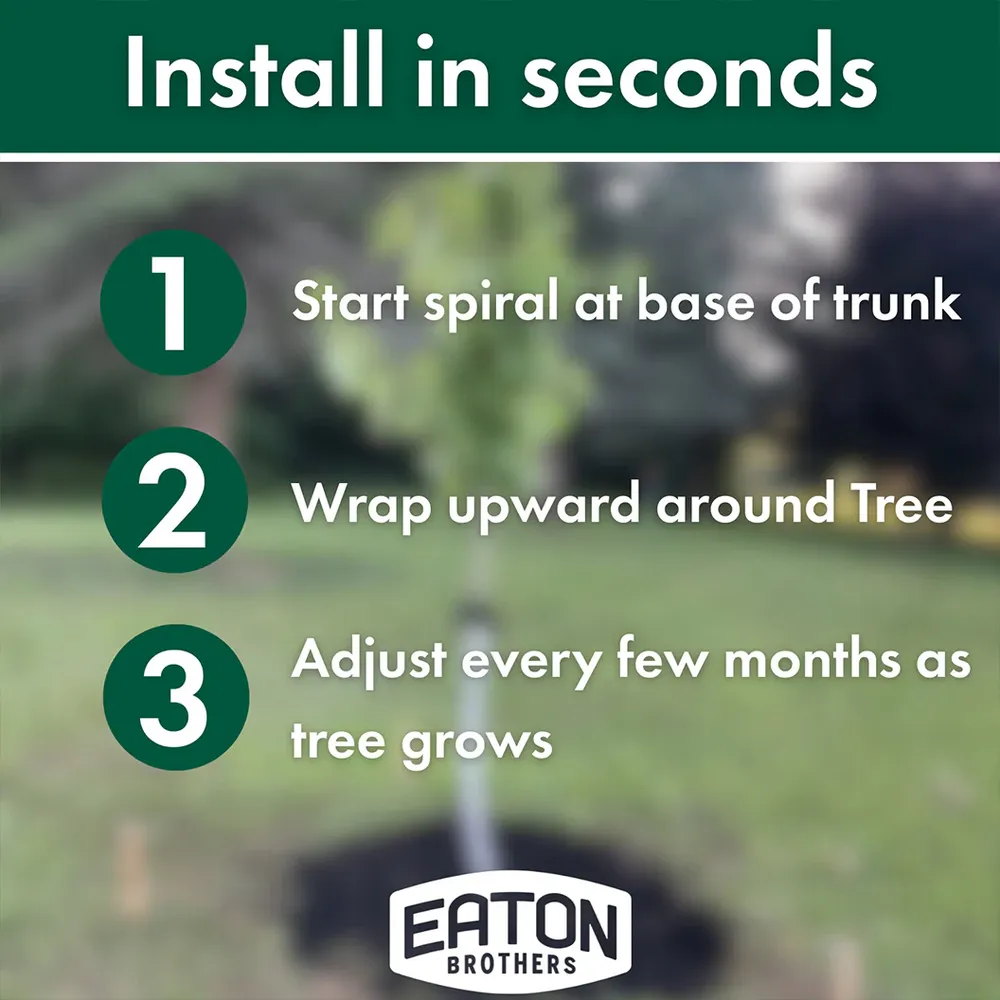 Eaton Brothers Vinyl Tree Guards - Protective Tree Trunk Shield 4