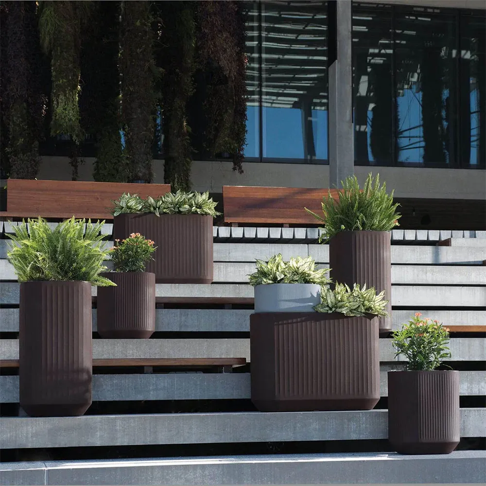 Modern Self-Watering Mod Planter for Indoor and Outdoor Use