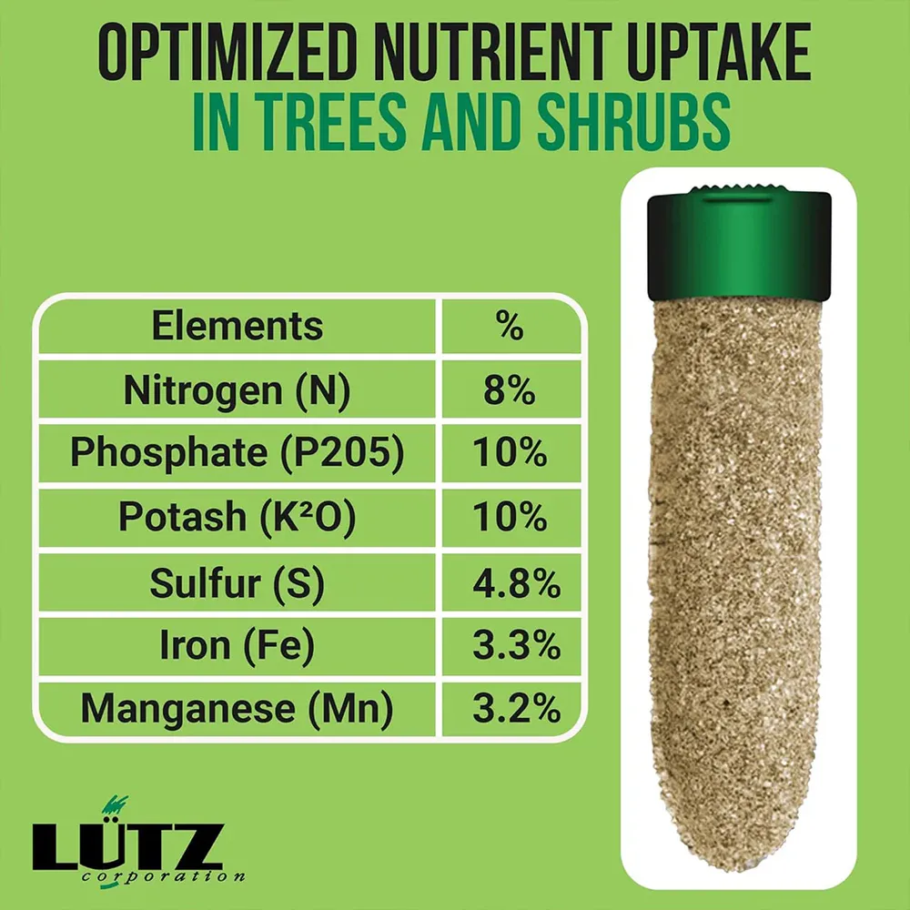Evergreen Tree & Shrub Fertilizer Spikes - Slow Release Nutrient Delivery 3