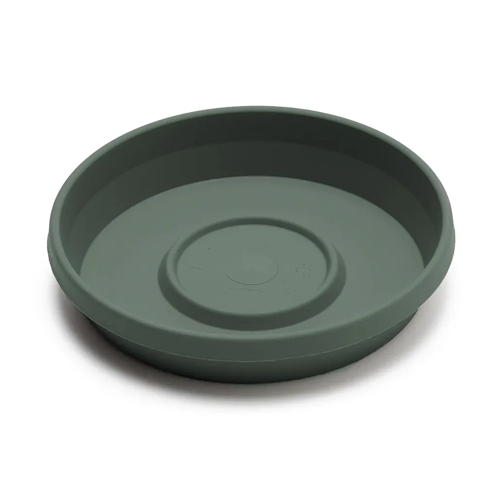 Terra Plant Pot Saucer in Basil Green