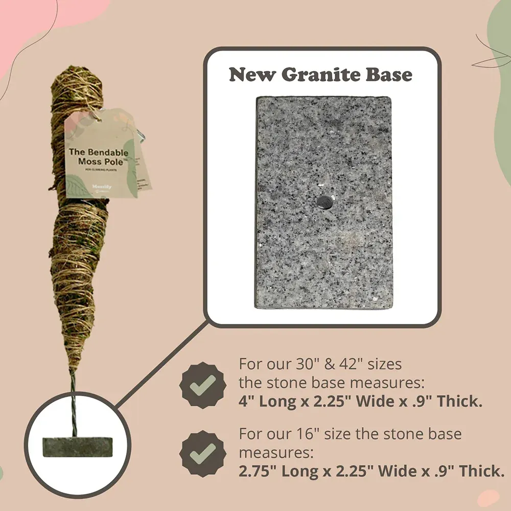 Bendable Moss Pole for Climbing Plants - Flexible Indoor Plant Support Stake 2