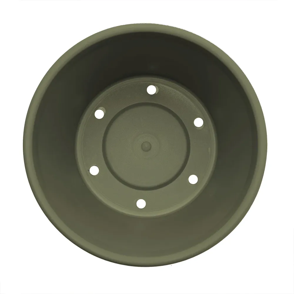 Terra Planter in Living Green - Round Indoor and Outdoor Plant Container 2