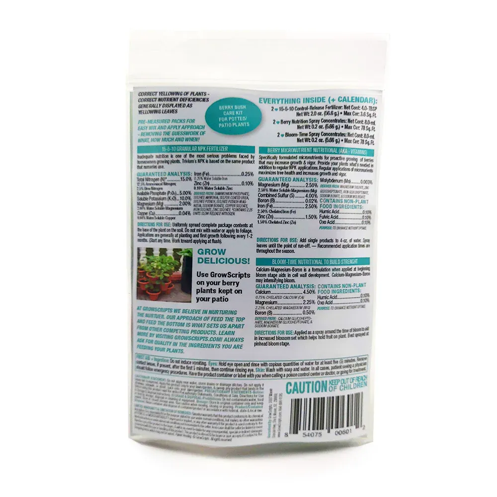 Berry Bush Care and Nutrient Maintenance System 1