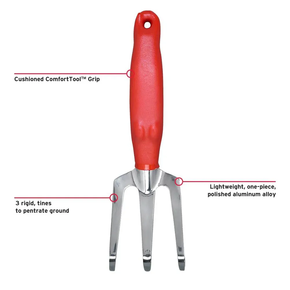 Aluminum Hand Cultivator for Soil Aeration and Weeding 2