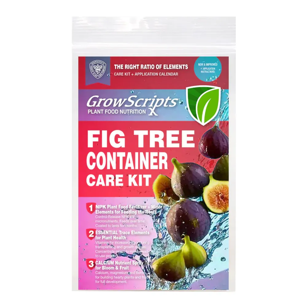 Fig Tree Container Care Kit - Specialized Nutrient System for Potted Fruit Trees