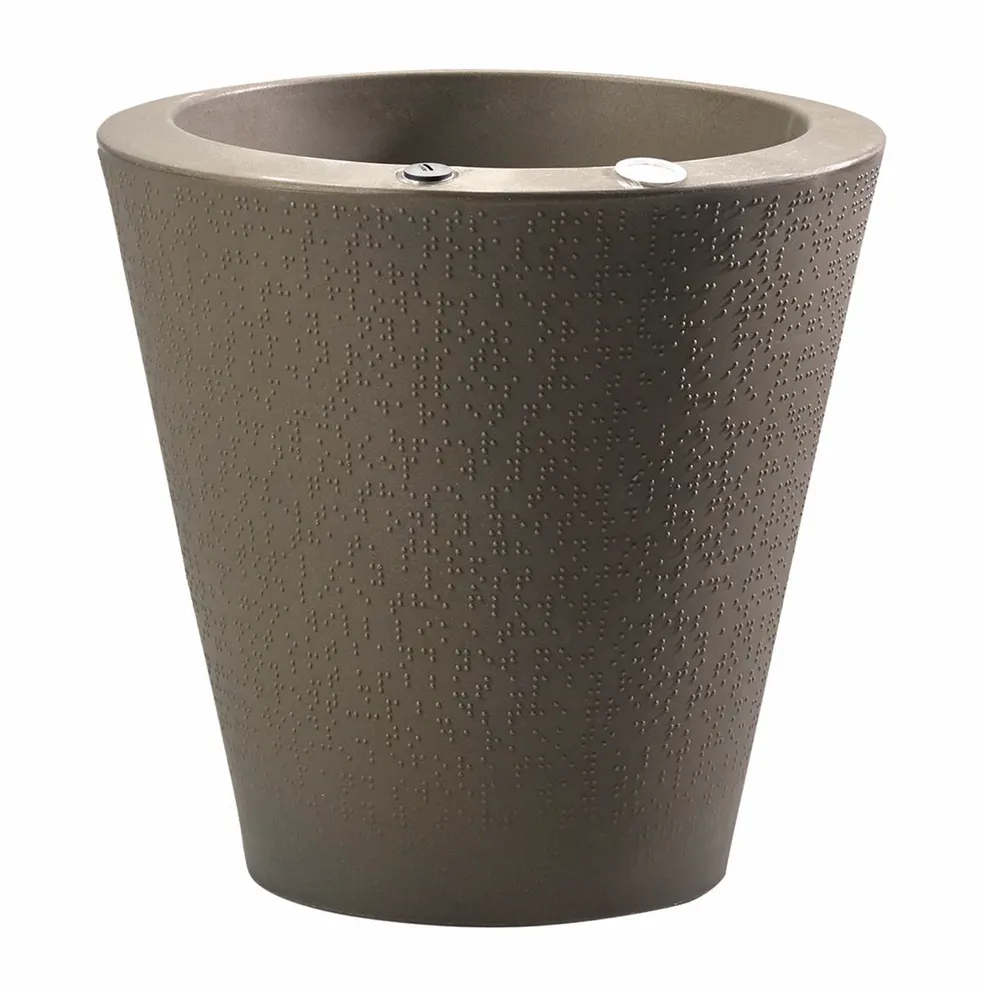 Crescent Garden Self-Watering Dot Planter - Durable Resin Container 5