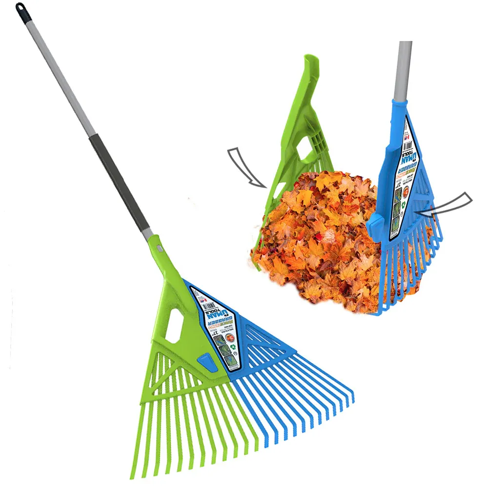 3-in-1 Leaf Rake and Grabber - Ergonomic Garden Cleanup Tool