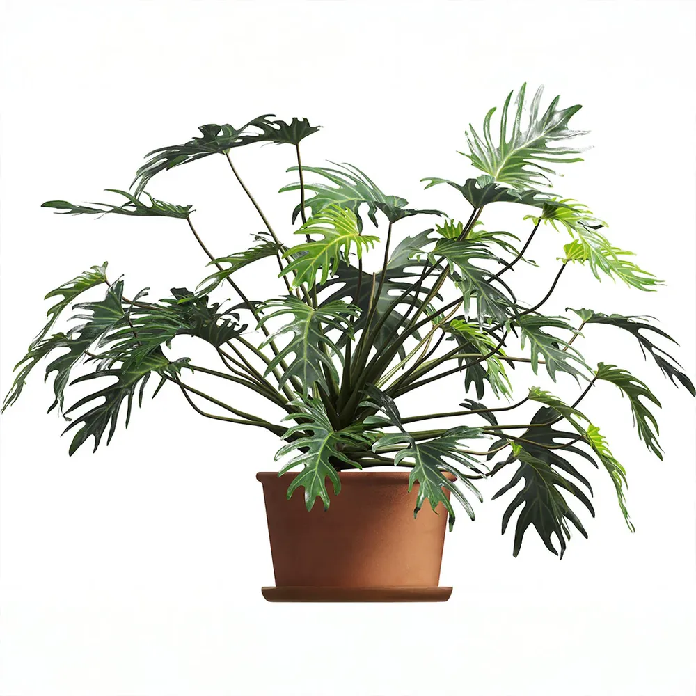 Philodendron Selloum Tropical Indoor Houseplant with Deeply Lobed Foliage 3