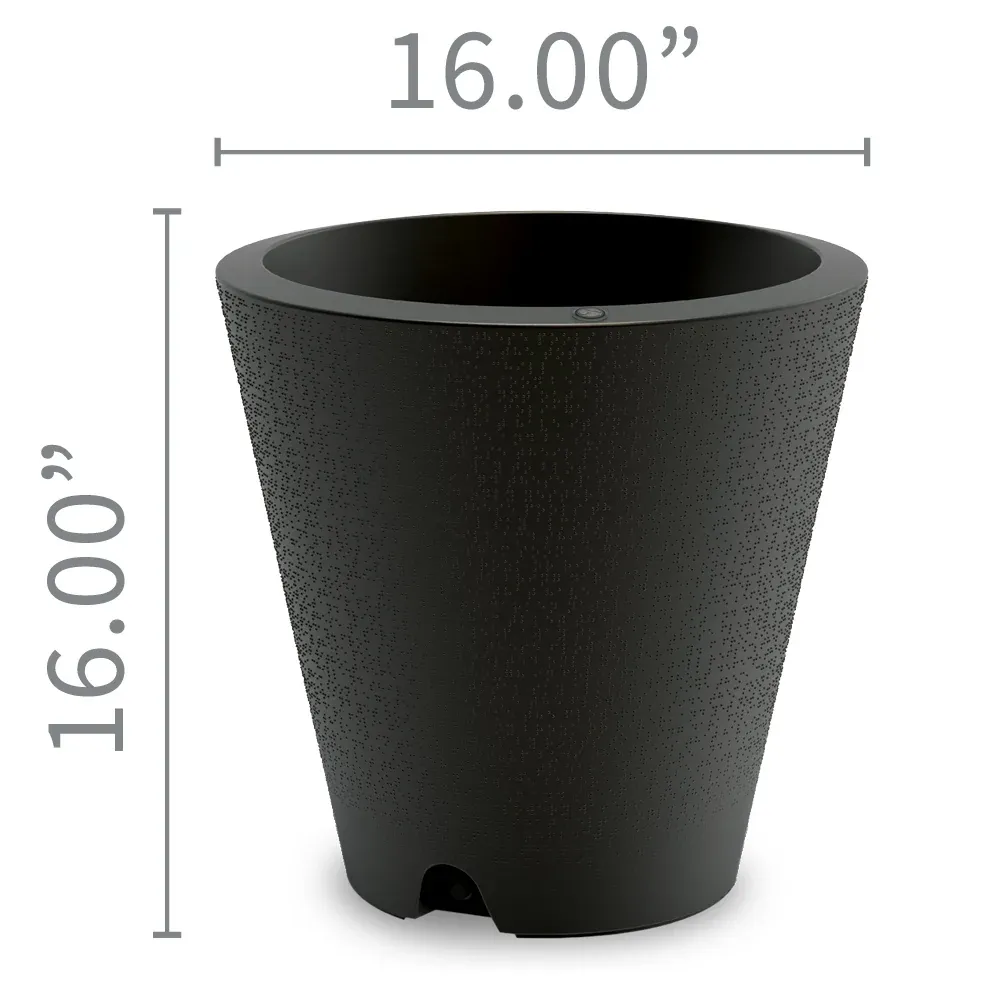 Crescent Garden Self-Watering Dot Planter - Durable Resin Container 6