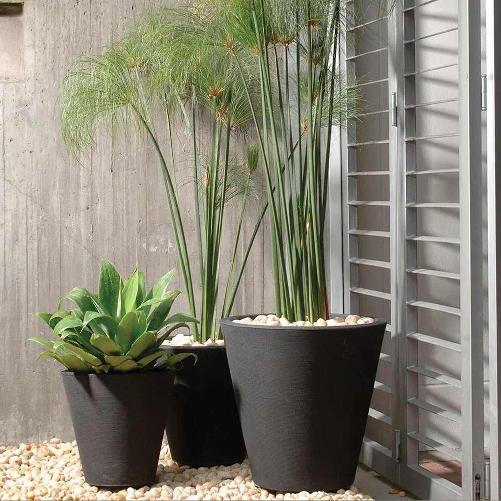 Crescent Garden Madison Planter - Weather-Resistant Resin Garden Container